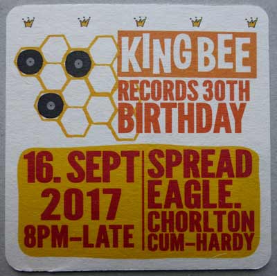 Kingbee Records 30th Anniversary Flyer from 2017
