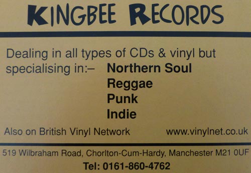 Kingbee Records 10th Anniversary Flyer from 1997